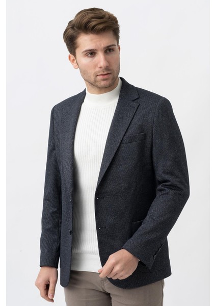 Cartagena C3030 Slim Fit 6 Drop Ceket Desenli