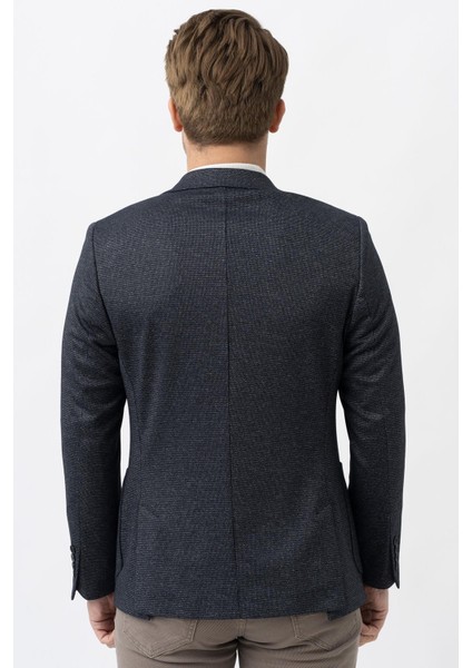 Cartagena C3030 Slim Fit 6 Drop Ceket Desenli