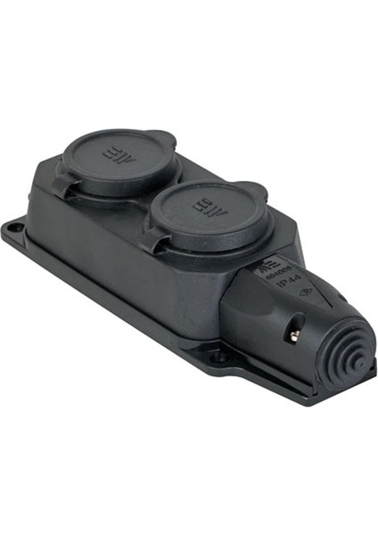 Kauçuk 2 'li Grup Priz 2x(2p+E) 220/240V 16A Alman Tip