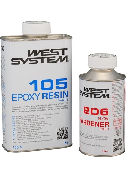 105/206 Standart Yavaş Epoxy Reçine A Pack 1.2 kg