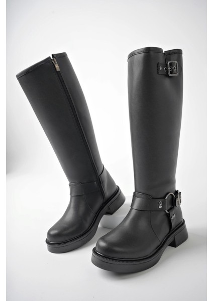 Gisele Garantili Fermuarlı Kemer Detaylı Kadın Kışlık Çizme fiyatları