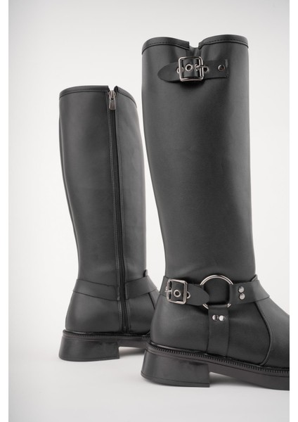 Gisele Garantili Fermuarlı Kemer Detaylı Kadın Kışlık Çizme modelleri