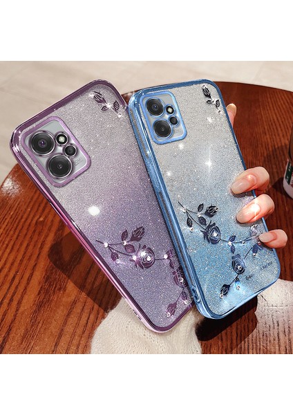 Motorola Moto G Power 5g Strap Rhinestone Glitter Telefon Kılıfı (Yurt Dışından)