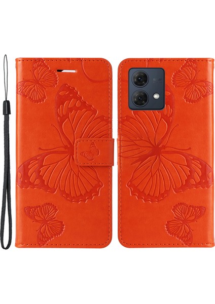 Motorola Moto G84 5g Pu Deri Cüzdan Stand Butterfly Baskı Cep U Telefon Kılıfı (Yurt Dışından)