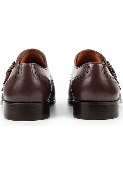 Granite Microlight Taban Çift Tokalı Hakiki Deri Erkek Klasik Ayakkabı, Monkstrap, Loafer