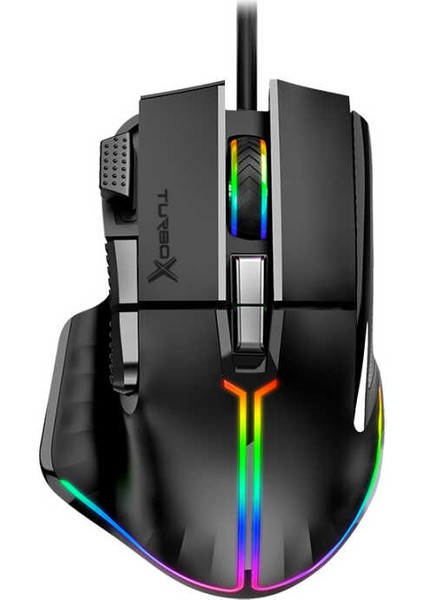 TR-XM20 20000 Dpı USB Kablolu Siyah Rgb Gaming Optik Mouse