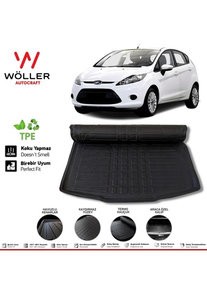 Fiesta Bagaj Havuzu 2009 2017 Arası 3D Wöller Ultraflex Esnek