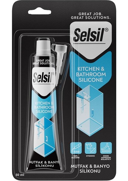 Mutfak Banyo Duşakabin Silikonu Şeffaf 50 Ml.
