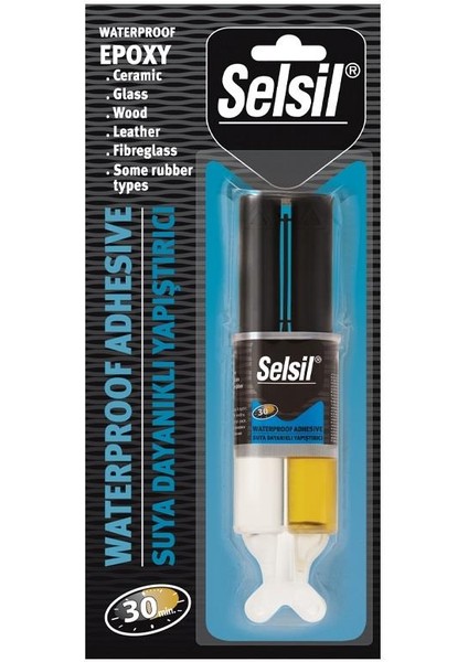 Epoksi Suya Dayanıklı Yapıştırıcı Şırınga 28 Gr.