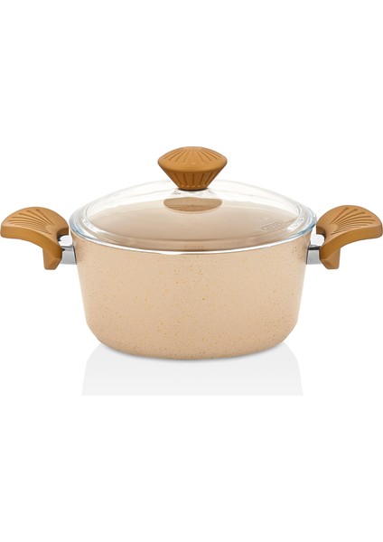 Maxx Cook 7 Parça Tencere Seti Krem