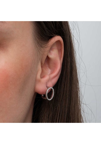 Gümüş Yuvarlak Kadın Küpe fırsatları