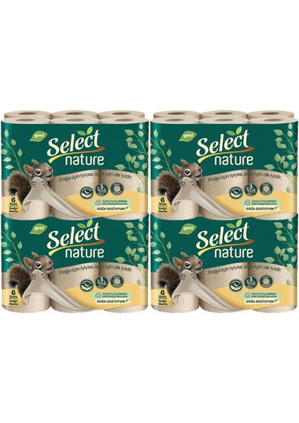 Select Nature 3 Katlı Kağıt Havlu 6'lı (4 Adet)