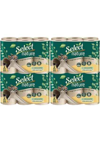 Select Nature 3 Katlı Kağıt Havlu 6'lı (4 Adet)