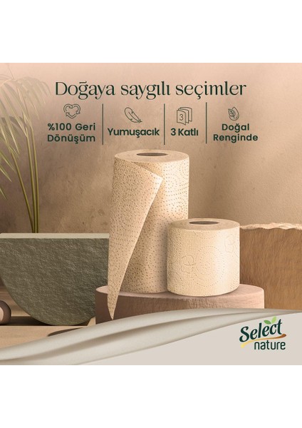 Select Nature 3 Katlı Kağıt Havlu 6'lı (4 Adet)