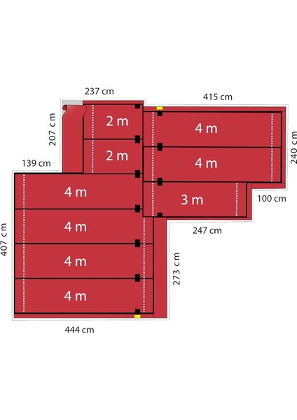 Devıdry™, 100 W/m², 3.00 m²- Halı ve Parke Altı Isıtma Şiltesi