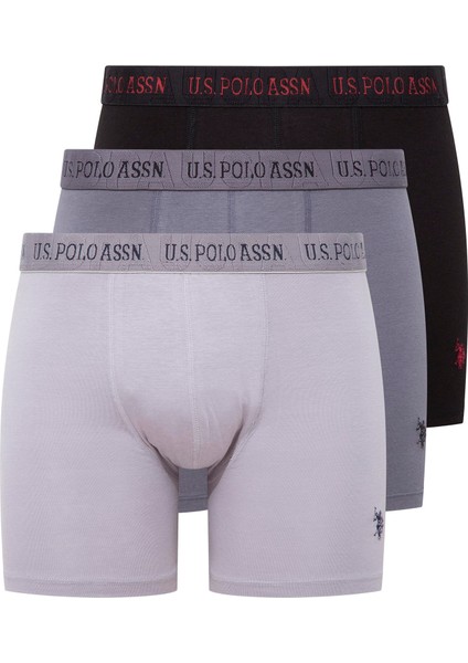 Erkek Siyah-Gri-Antrasit 3'lü Boxer 80517