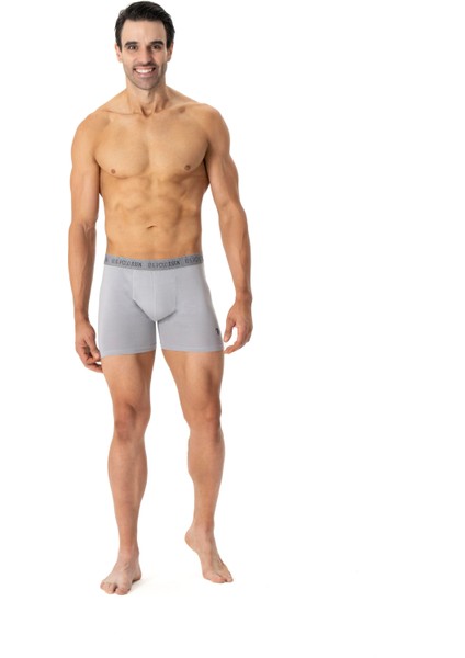 Erkek Siyah-Gri-Antrasit 3'lü Boxer 80517 indirimleri