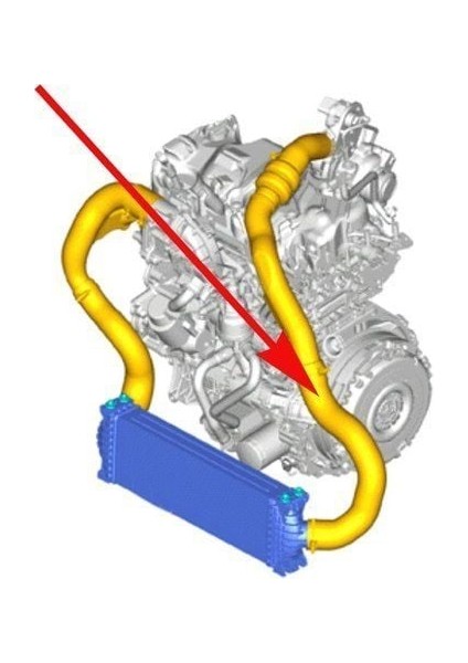 Intercooler Hortumu Büyük 2.0 Ecoblue V362-V363 Mnr GK21 6C646 Ak.b MNR1482