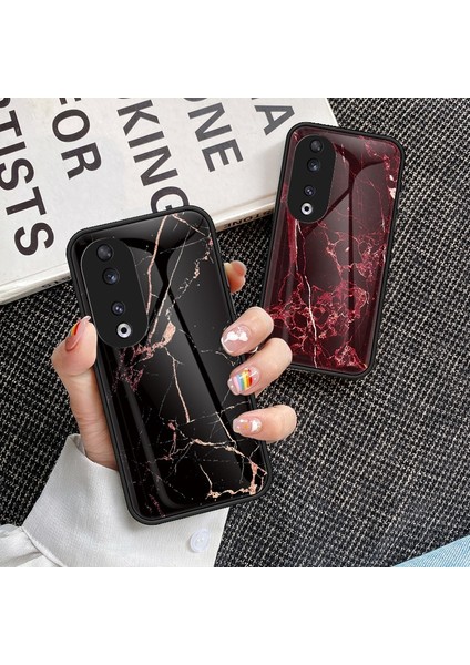Huawei P60 Pro Mermer Desen Cep Telefonu Kılıfı (Yurt Dışından)