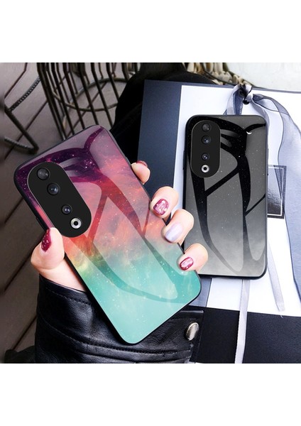 Honor 90 Renkli Yıldızlı Gökyüzü Deseni Cep Telefonu Kılıfı (Yurt Dışından) fiyatları