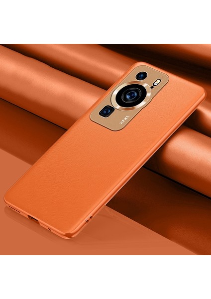 Huawei P60 Pu Düz Deri Kamera Koruması Cep Telefonu Kılıfı (Yurt Dışından)