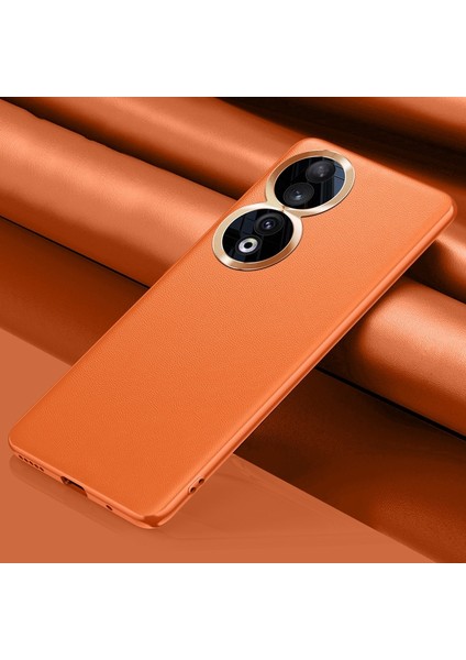 Honor 90 Pu Düz Deri Kamera Koruması Cep Telefonu Kılıfı (Yurt Dışından)
