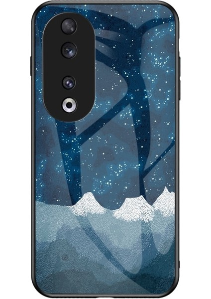 Honor 70 Renkli Yıldızlı Gökyüzü Deseni Cep Telefonu Kılıfı (Yurt Dışından)
