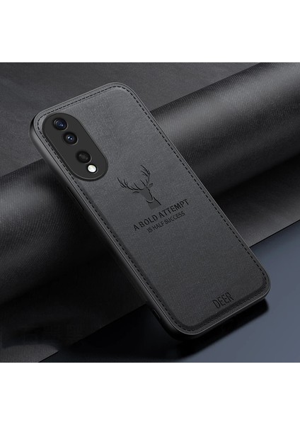 Huawei P30 Kumaş Geyik Deseni Cep Telefonu Kılıfı (Yurt Dışından)