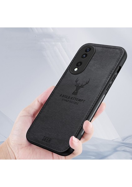 Huawei P30 Kumaş Geyik Deseni Cep Telefonu Kılıfı (Yurt Dışından)