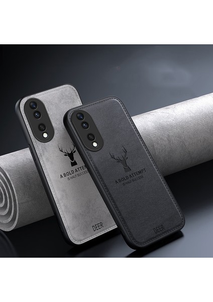 Huawei P60 Pro Kumaş Geyik Deseni Cep Telefonu Kılıfı (Yurt Dışından)