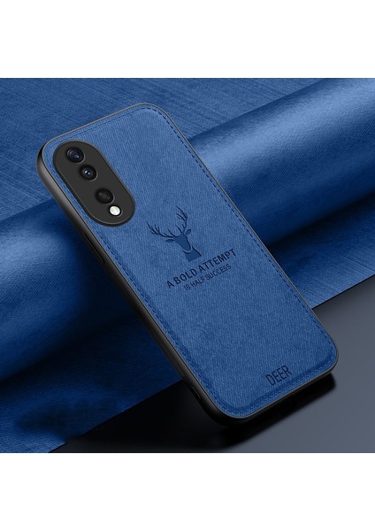 Huawei P30 Kumaş Geyik Deseni Cep Telefonu Kılıfı (Yurt Dışından)