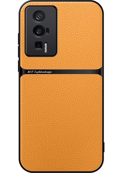 Poco F5 Pro Pu Deri Manyetik Emme Cep Telefonu Kılıfı (Yurt Dışından)