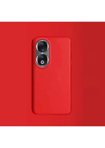 Honor 90 Pürüzsüz Sıvı Silikon Cep Telefonu Kılıfı (Yurt Dışından)