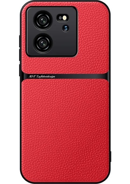 Xiaomi 13T Pro Pu Deri Manyetik Emme Cep Telefonu Kılıfı (Yurt Dışından)
