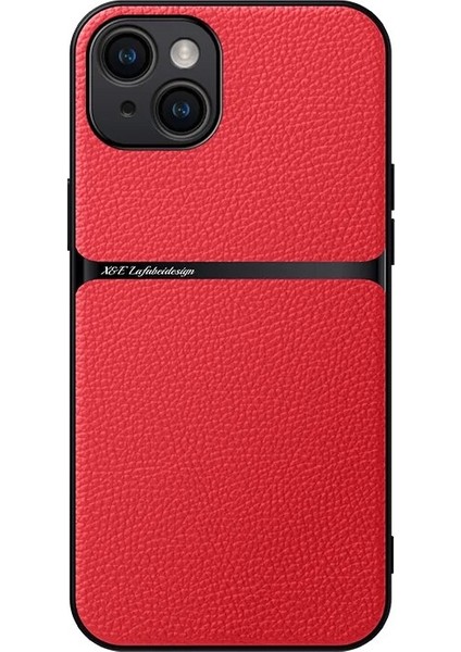 iPhone 15 Pu Deri Manyetik Emme Cep Telefonu Kılıfı (Yurt Dışından)