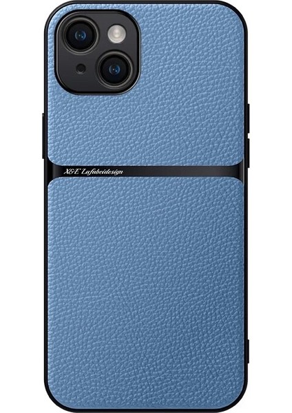 iPhone 14 Plus Pu Deri Manyetik Emme Cep Telefonu Kılıfı (Yurt Dışından)