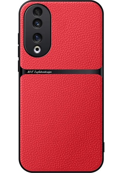 Honor 90 Pu Deri Manyetik Emme Cep Telefonu Kılıfı (Yurt Dışından)