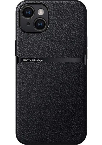 iPhone 15 Pu Deri Manyetik Emme Cep Telefonu Kılıfı (Yurt Dışından)