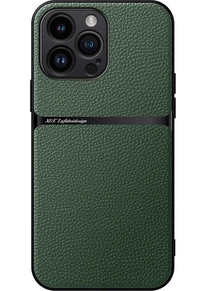 iPhone 14 Pro Pu Deri Manyetik Emme Cep Telefonu Kılıfı (Yurt Dışından)