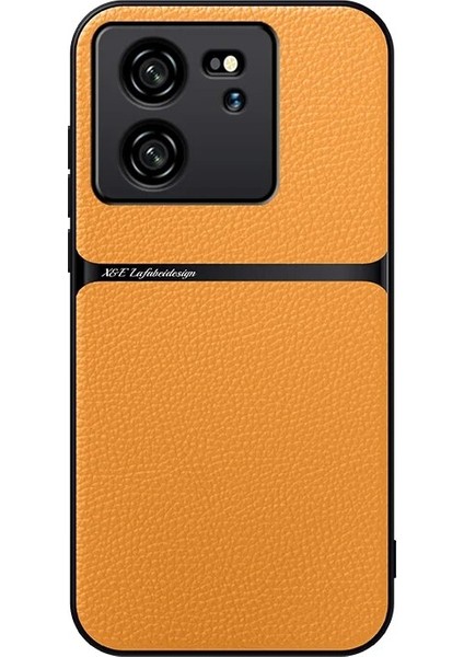 Xiaomi 13T Pu Deri Manyetik Emme Cep Telefonu Kılıfı (Yurt Dışından)