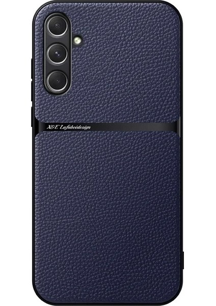 Samsung Galaxy S23 Fe Pu Deri Manyetik Emme Cep Telefonu Kılıfı (Yurt Dışından)