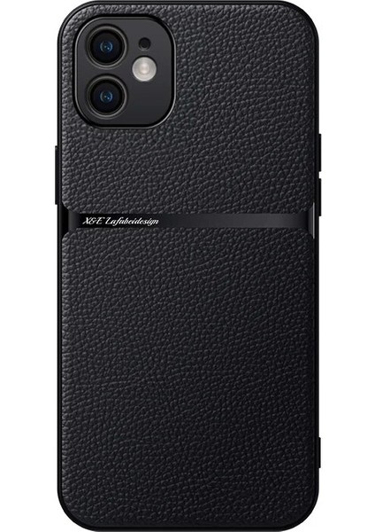 iPhone 12 Pu Deri Manyetik Emme Cep Telefonu Kılıfı (Yurt Dışından)