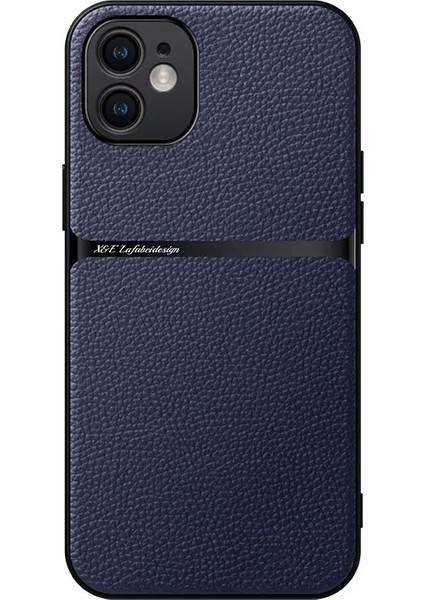 iPhone 12 Pu Deri Manyetik Emme Cep Telefonu Kılıfı (Yurt Dışından)