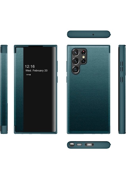 Samsung Galaxy S23 Düz Deri Pencere Cep Telefonu Kılıfı (Yurt Dışından) fiyatları