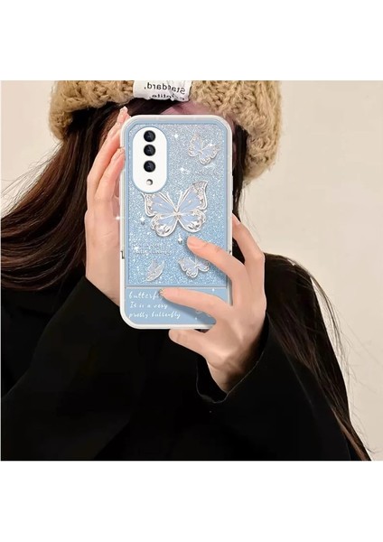 Honor 90 Parıltılı Kelebek Deseni Cep Telefonu Kılıfı (Yurt Dışından) modelleri