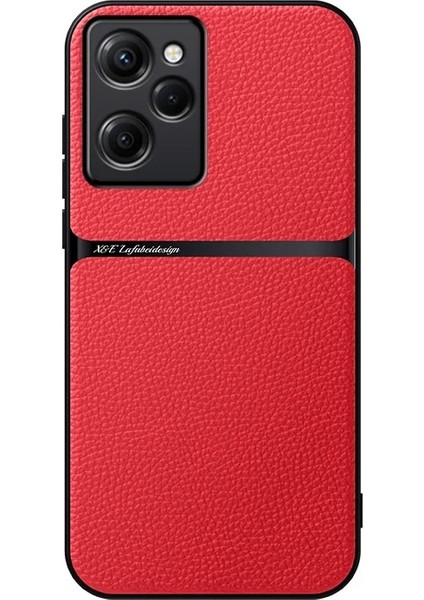 Poco F5 Pu Deri Manyetik Emme Cep Telefonu Kılıfı (Yurt Dışından)