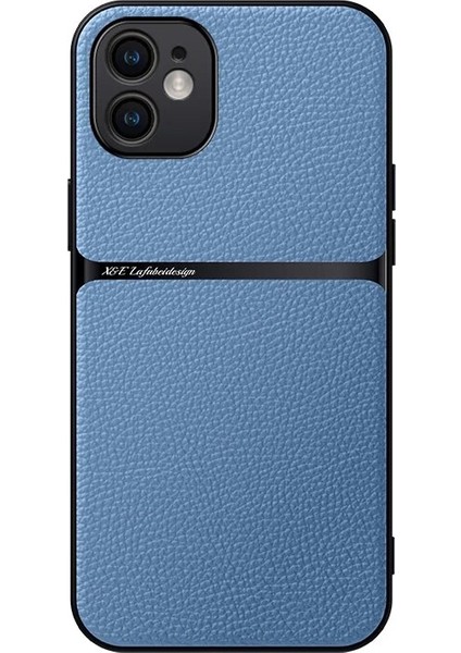 iPhone 12 Pu Deri Manyetik Emme Cep Telefonu Kılıfı (Yurt Dışından)