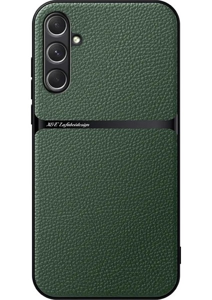 Samsung Galaxy S23 Fe Pu Deri Manyetik Emme Cep Telefonu Kılıfı (Yurt Dışından)