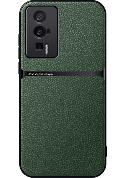 Poco F5 Pro Pu Deri Manyetik Emme Cep Telefonu Kılıfı (Yurt Dışından)