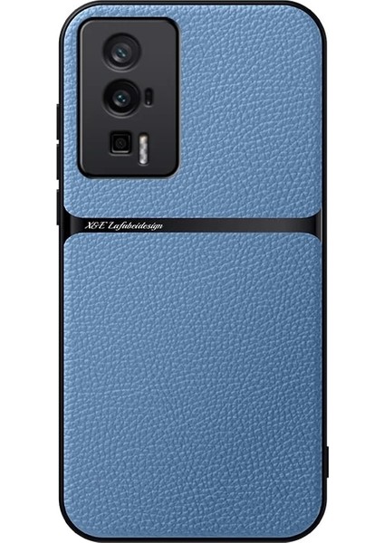 Poco F5 Pro Pu Deri Manyetik Emme Cep Telefonu Kılıfı (Yurt Dışından)